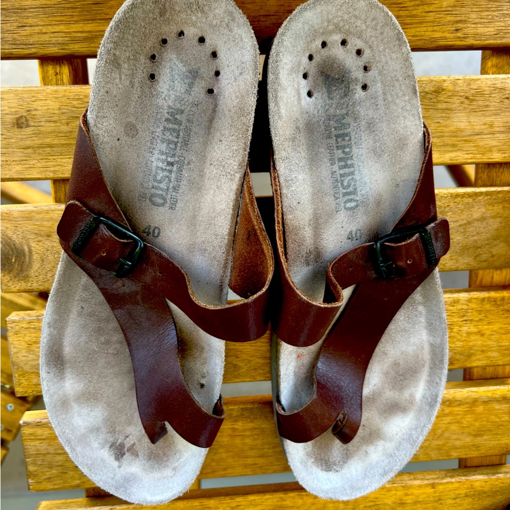 Mephisto leather sandals